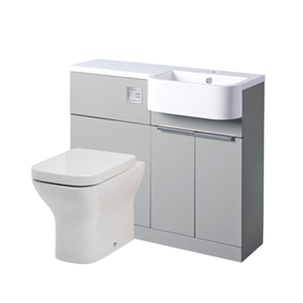 Match 1000 Right Furniture Unit Gloss Light Grey 1065006 slide image Match 1000 Right Furniture Unit Gloss Light Grey 1065006 slide image