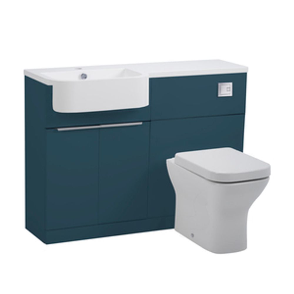 Match 1200 Left Furniture Unit Matt Oxford Blue 1065369 slide image Match 1200 Left Furniture Unit Matt Oxford Blue 1065369 slide image