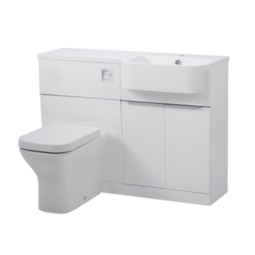 Match 1200 Right Furniture Unit Gloss White 1065545 slide image Match 1200 Right Furniture Unit Gloss White 1065545 slide image