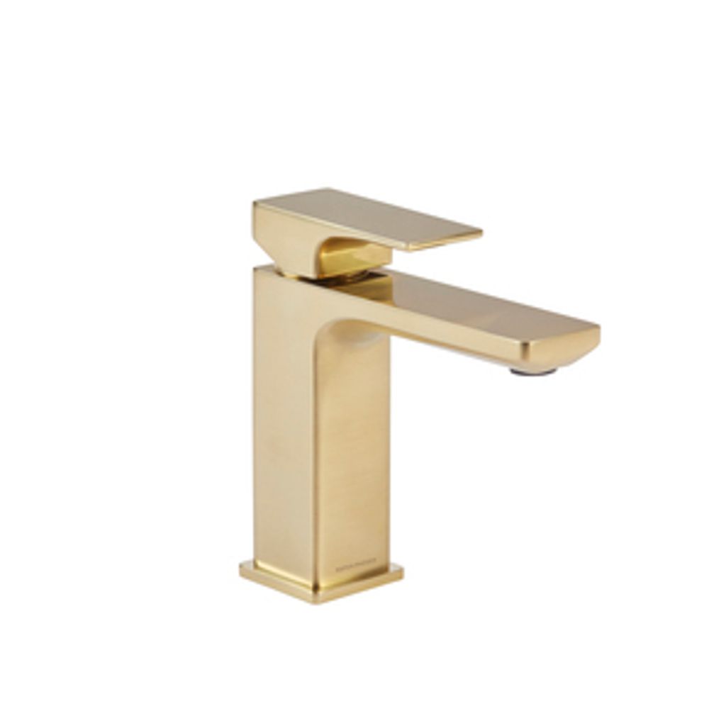 Metric Mini Basin Mixer With Click Waste Brushed Brass 1065844 slide image Metric Mini Basin Mixer With Click Waste Brushed Brass 1065844 slide image