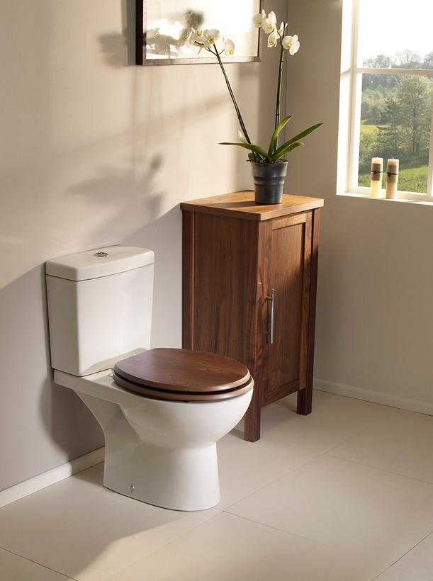 Millenium walnut toilet seat roomset
