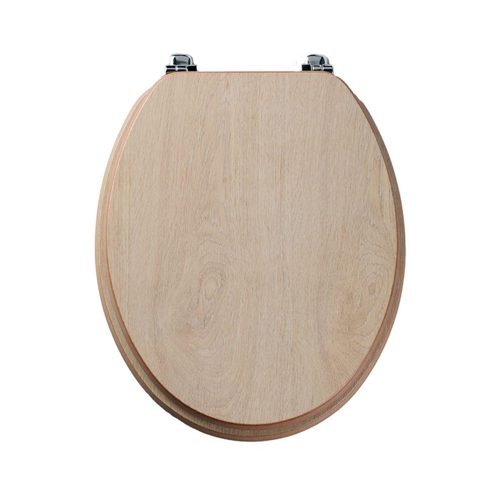 Millennium Limed Oak Toilet Seat slide image Millennium Limed Oak Toilet Seat slide image