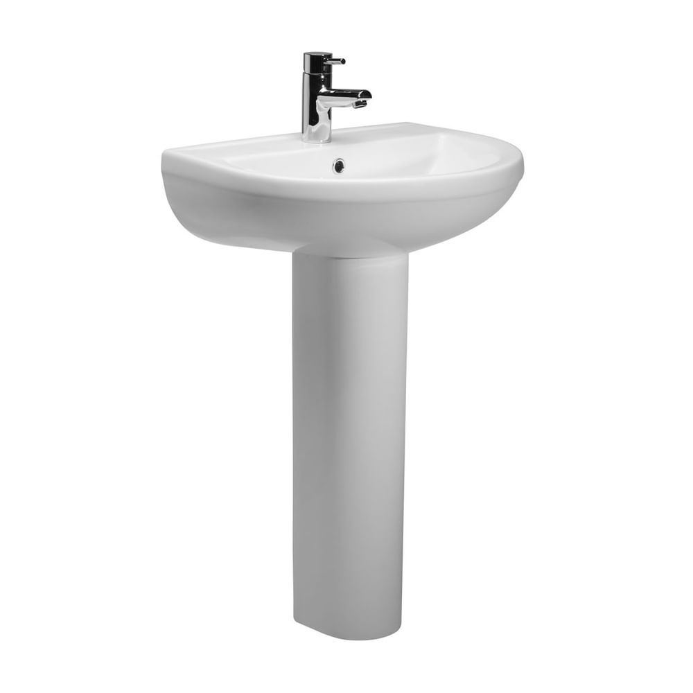 ceramic bathroom pedestal and sink