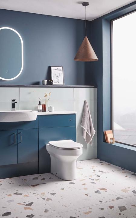 How to create a blue bathroom at home