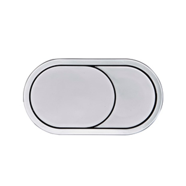 Oval Flush Button Chrome 1033989 Oval Flush Button Chrome 1033989