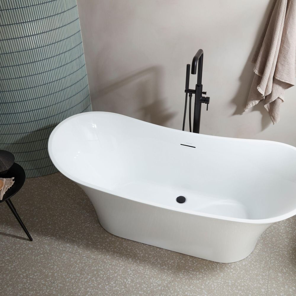 Paradigm Double Slipper Bathtub Cropped Square slide image Paradigm Double Slipper Bathtub Cropped Square slide image