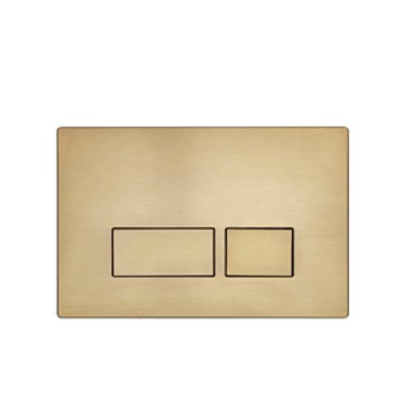 Square Flush Plate - Brushed Brass