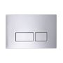 silver push button WC flush plate slide image