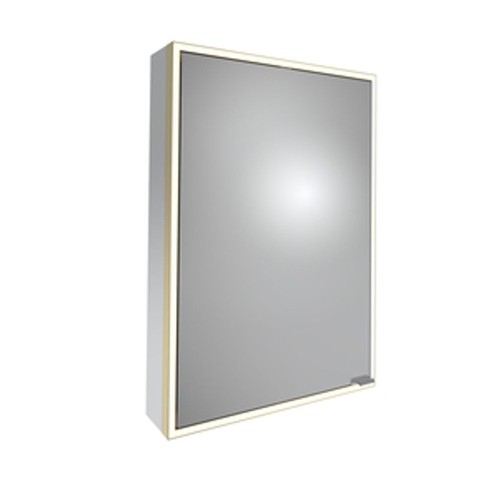Portrait 500 Illuminated Bathroom Cabinet Brushed Brass 1065969 slide image Portrait 500 Illuminated Bathroom Cabinet Brushed Brass 1065969 slide image