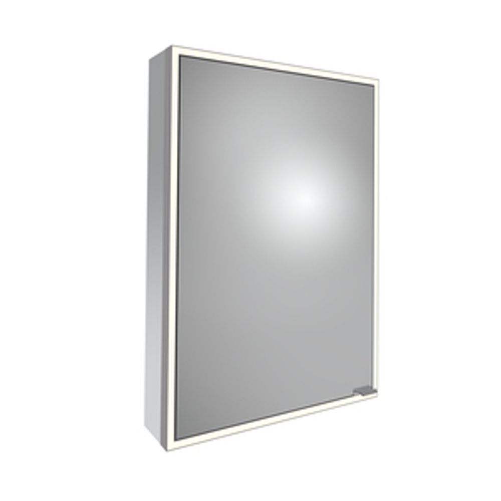 Portrait 500 Illuminated Bathroom Cabinet Gunmetal 1065407 slide image Portrait 500 Illuminated Bathroom Cabinet Gunmetal 1065407 slide image