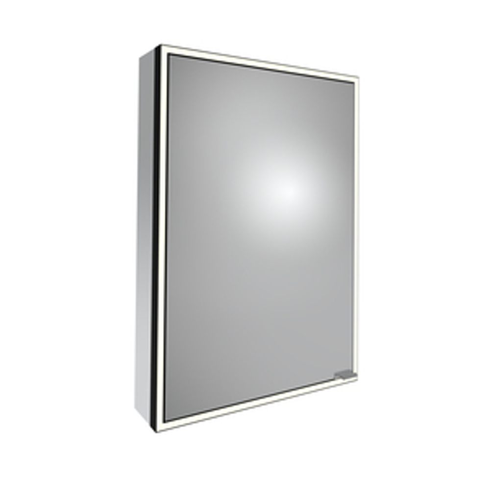 Portrait 500 Illuminated Bathroom Cabinet Matt Black 1065245 slide image Portrait 500 Illuminated Bathroom Cabinet Matt Black 1065245 slide image
