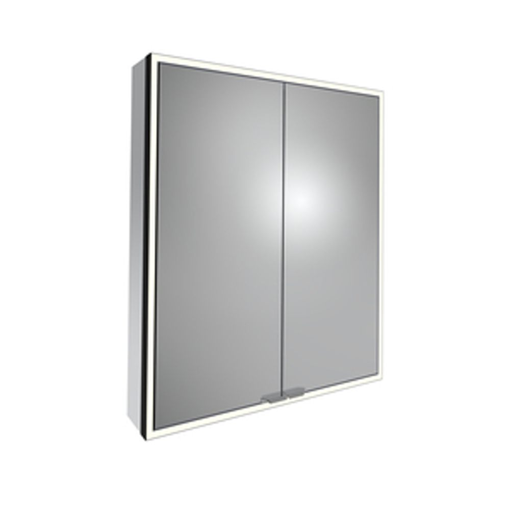 Portrait 600 Illuminated Bathroom Cabinet Matt Black 1065594 slide image Portrait 600 Illuminated Bathroom Cabinet Matt Black 1065594 slide image