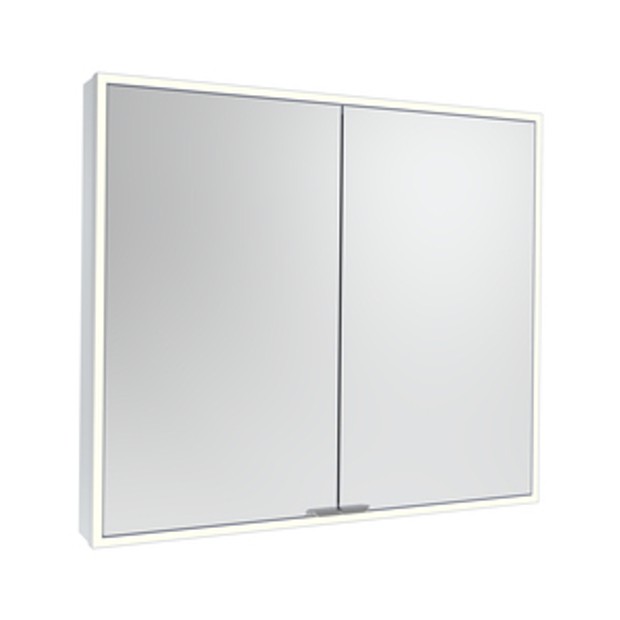 Portrait 800 Illuminated Bathroom Cabinet Aluminium 1065456 Portrait 800 Illuminated Bathroom Cabinet Aluminium 1065456