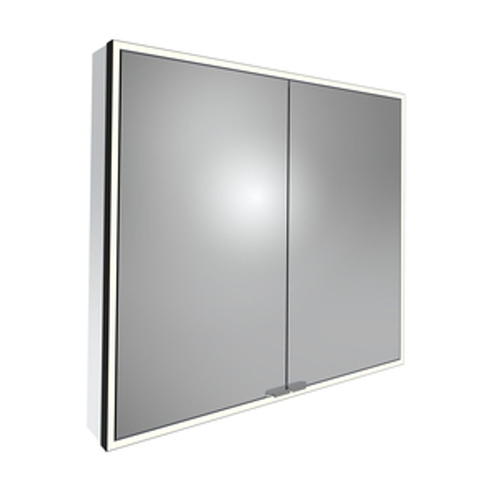 Portrait 800 Illuminated Bathroom Cabinet Matt Black 1065970 slide image Portrait 800 Illuminated Bathroom Cabinet Matt Black 1065970 slide image
