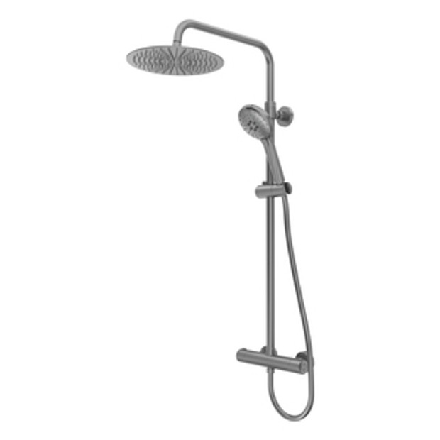 Quantum Dual Function Bar Shower System Gunmetal 1065361 Quantum Dual Function Bar Shower System Gunmetal 1065361