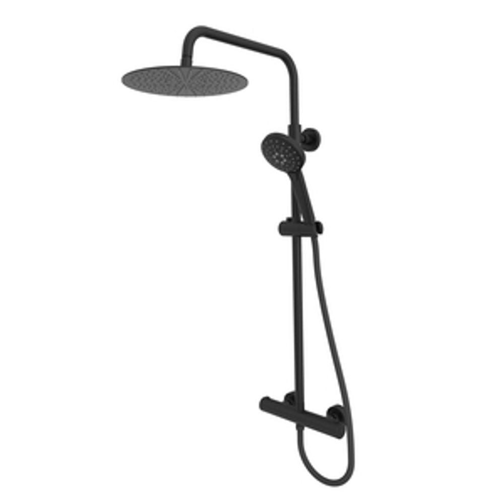 Quantum Dual Function Bar Shower System Matt Black 1065321 slide image Quantum Dual Function Bar Shower System Matt Black 1065321 slide image