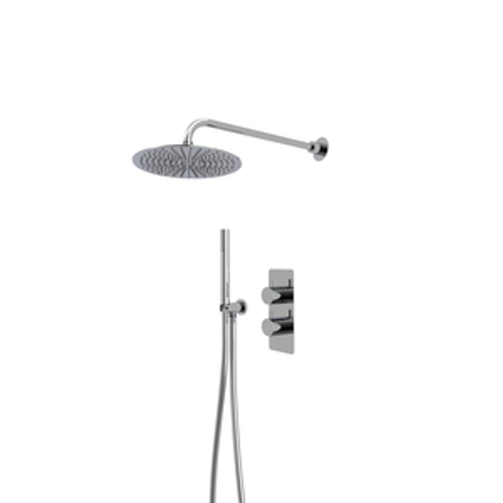 Quantum Dual Function Shower System With Handset Holder And Overhead Shower Chrome 1065666 slide image Quantum Dual Function Shower System With Handset Holder And Overhead Shower Chrome 1065666 slide image