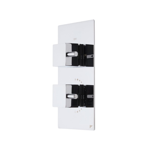 dual function chrome concealed shower valve