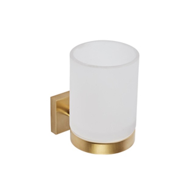 Restore Toothbrush Holder Brushed Brass 1065082 Restore Toothbrush Holder Brushed Brass 1065082