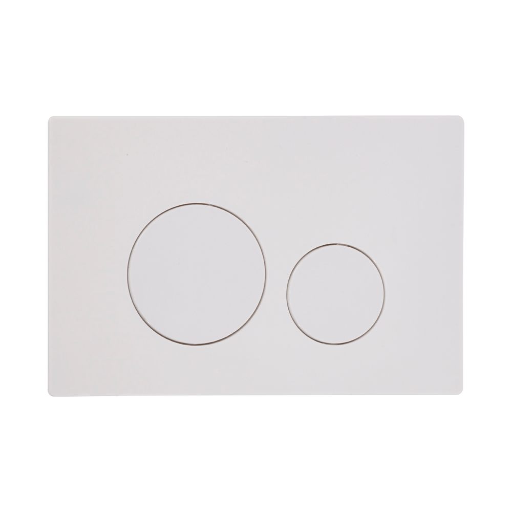 white circular push dual flush plate slide image
