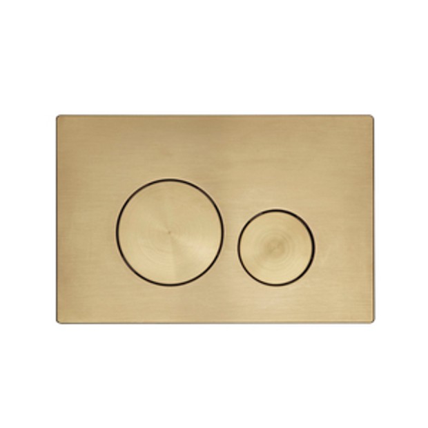 Round Flush Plate Brushed Brass 1033964 Round Flush Plate Brushed Brass 1033964