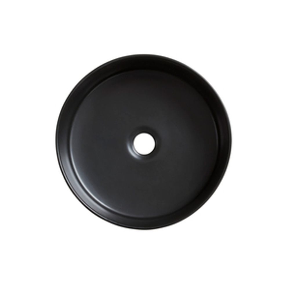 Fen Round Countertop Basin Matt Black 1068178 slide image Fen Round Countertop Basin Matt Black 1068178 slide image
