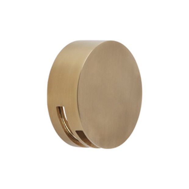 Round Overflow Bath Filler Brushed Brass 1068275 Round Overflow Bath Filler Brushed Brass 1068275
