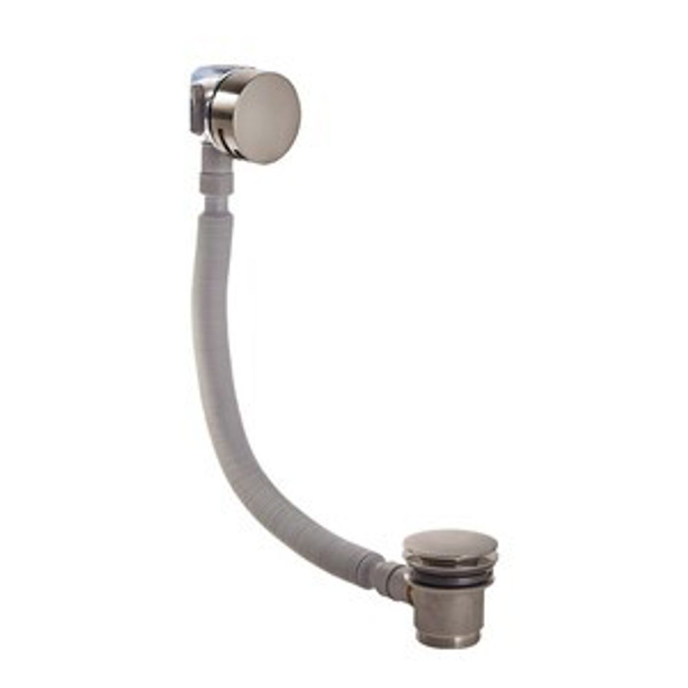 Round Smartflow Bath Filler Brushed Nickel 1102512 slide image Round Smartflow Bath Filler Brushed Nickel 1102512 slide image