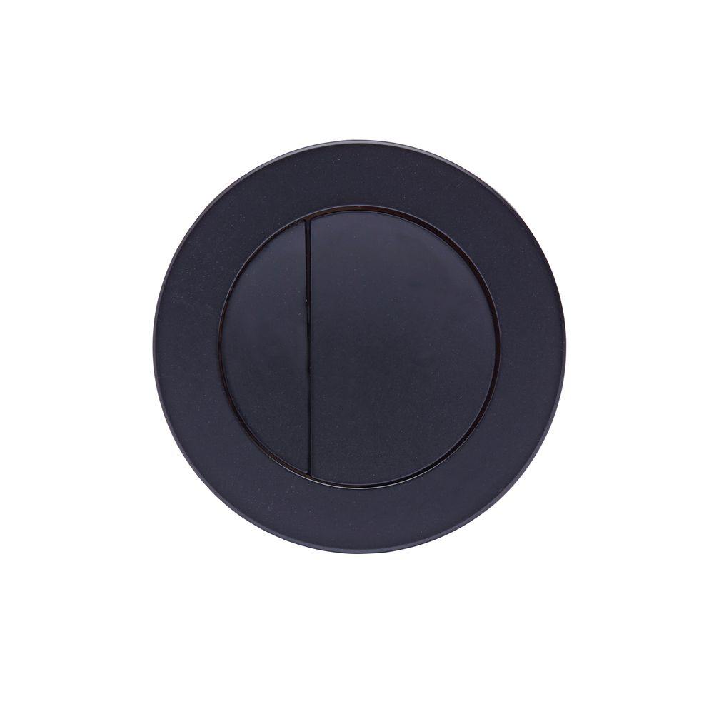 Round flush button black TR9022 jpg slide image