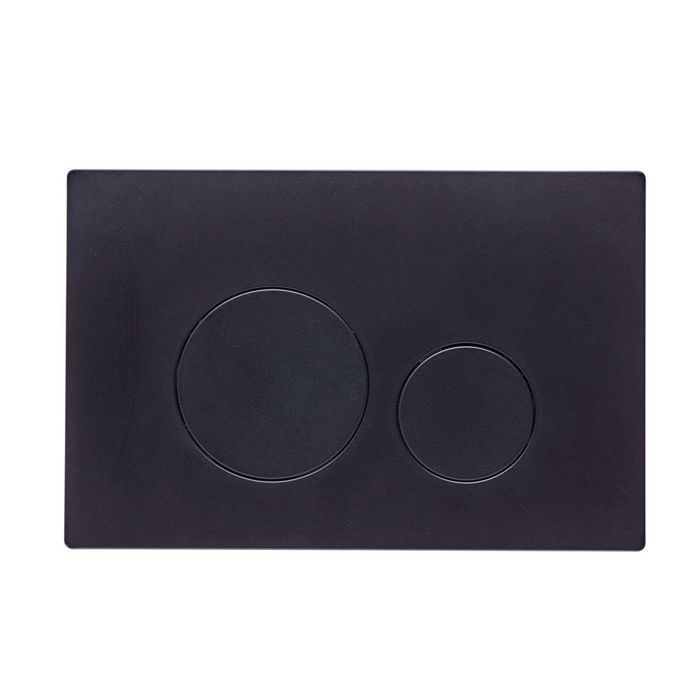 Round flush plate black TR9021 jpg slide image