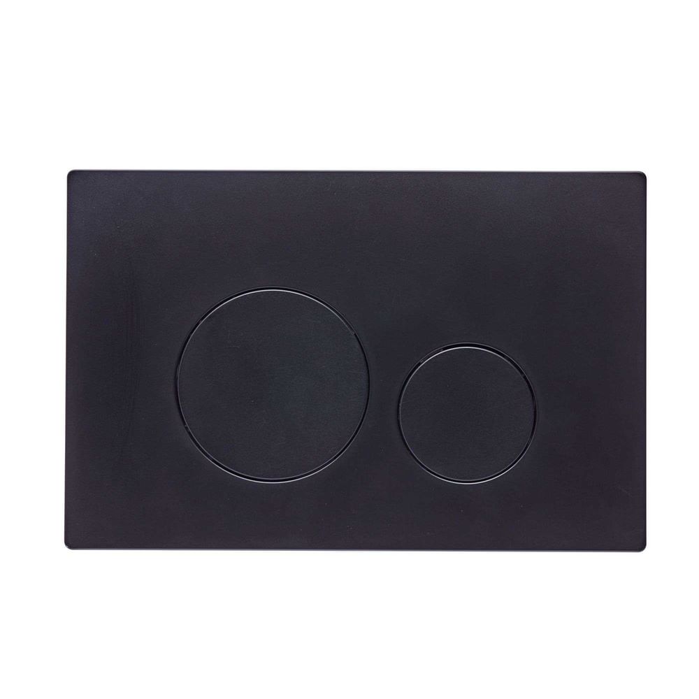Round flush plate black TR9021 jpg slide image Round flush plate black TR9021 jpg slide image