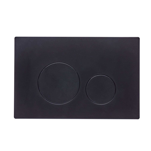 Round flush plate black TR9021 jpg