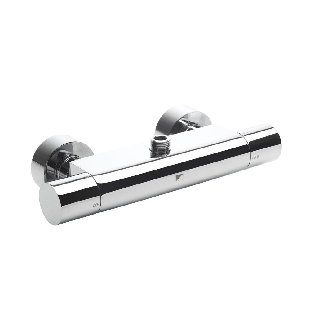 cylinder design chrome shower bar valve slide image