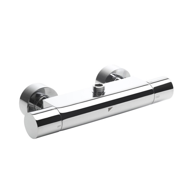 cylinder design chrome shower bar valve