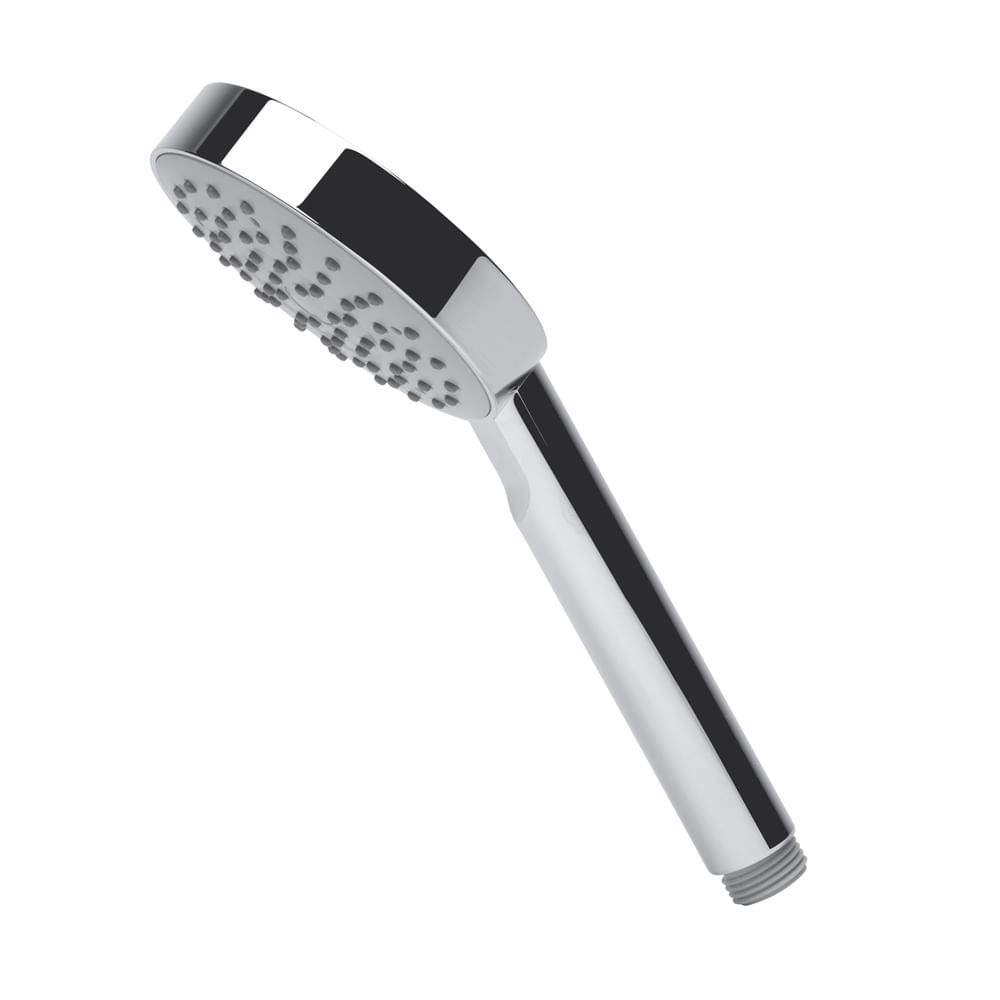 round chrome shower handset slide image round chrome shower handset slide image