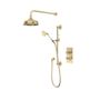 SVSET178 Keswick 2 F Shower System with Riser and Head Brushed Brass slide image