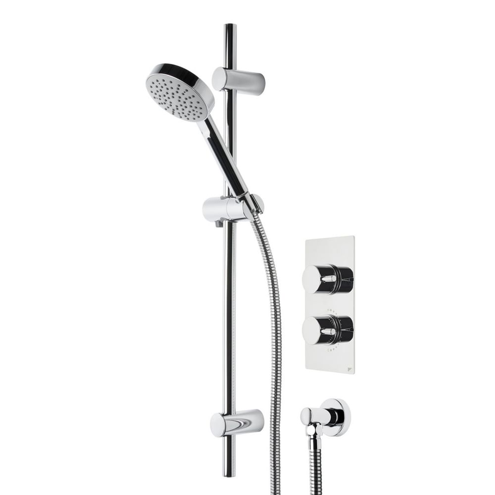 chrome concealed shower valve and shower handset slide image chrome concealed shower valve and shower handset slide image