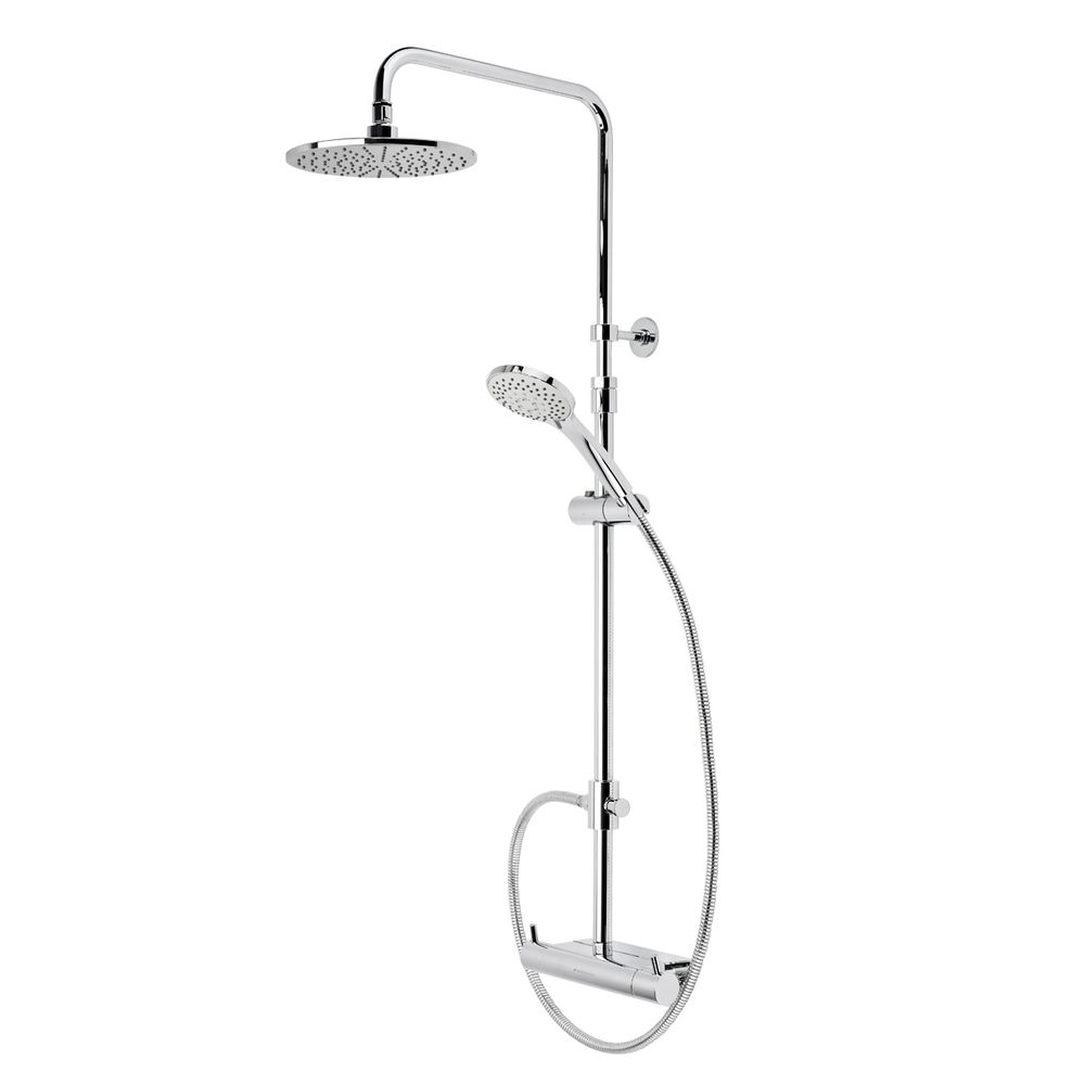 thermostatic exposed valve shower system slide image