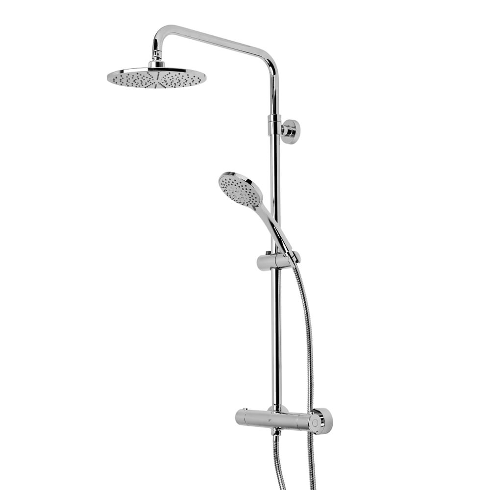 thermostatic chrome shower system slide image thermostatic chrome shower system slide image