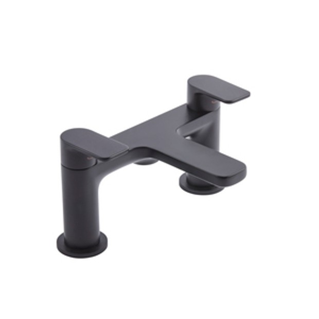 Savour Deck Mounted Bath Filler Matt Black 1064785 Savour Deck Mounted Bath Filler Matt Black 1064785