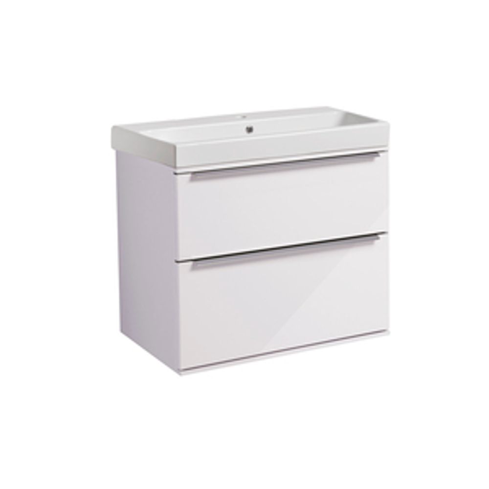 Scheme 600 Wall Mounted Basin Unit Gloss White 1064246 slide image Scheme 600 Wall Mounted Basin Unit Gloss White 1064246 slide image