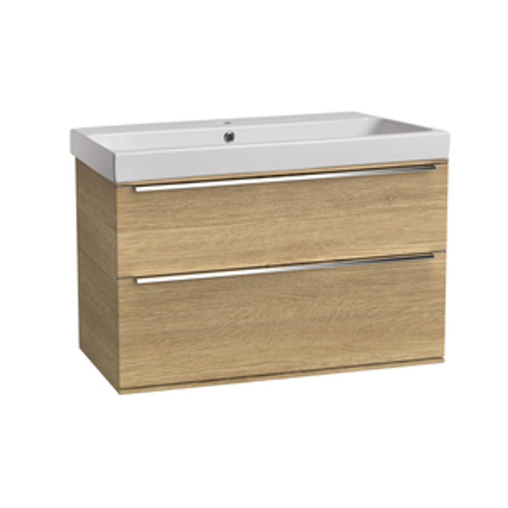 Flint Wood Roper Rhodes Scheme 800 Wall Mounted Basin Unit | Bathroom Furniture | Roper Rhodes