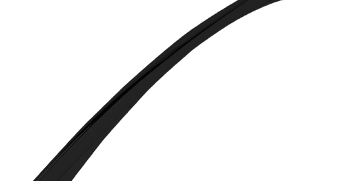 Handle No.2 256mm centres - Black | Roper Rhodes