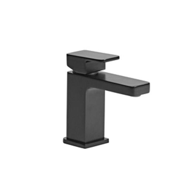 Serve Mini Basin Mixer with Click Waste in Black 1034922 Serve Mini Basin Mixer with Click Waste in Black 1034922