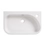 ceramic slim semi countertop basin slide image