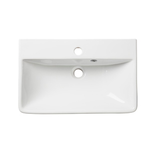 560mm Square Slim Depth Semi Countertop Basin 1067780 560mm Square Slim Depth Semi Countertop Basin 1067780