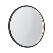 Stealth 800mm Round Bathroom Mirror Black 1065730