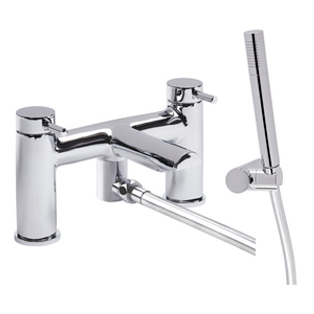 Storm Nova Deck Mounted Bath Shower Mixer Chrome 1065223 Storm Nova Deck Mounted Bath Shower Mixer Chrome 1065223