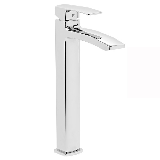 tall basin mixer tap with click waste
