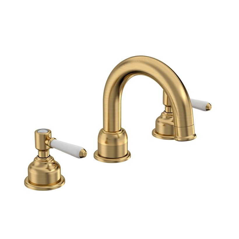 T327904 Keswick 3 TH Basin Mixer Brushed Brass T327904 Keswick 3 TH Basin Mixer Brushed Brass